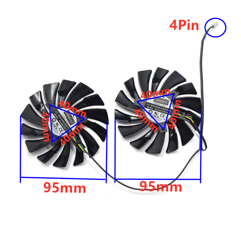 2Pcs 95mm PLD10010S12HH Video  - Cpu Cooler review and price