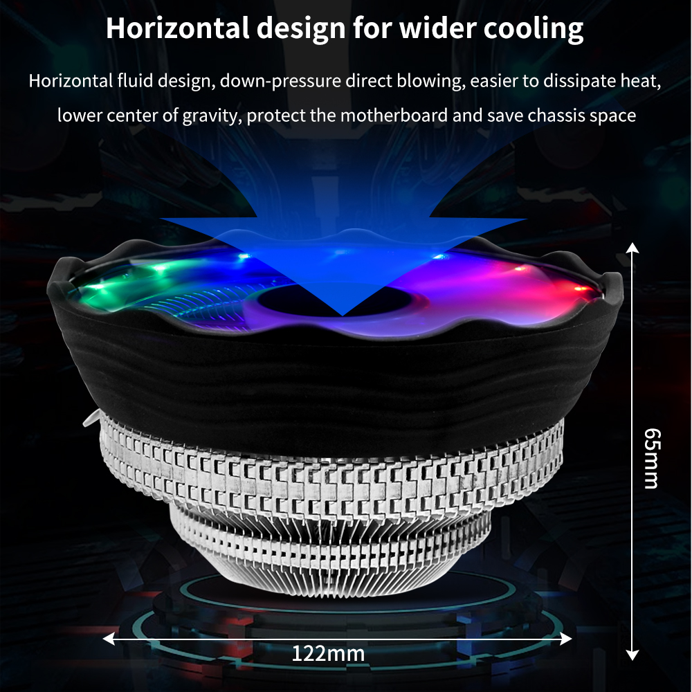 TISHRIC CPU Cooler Fan RGB PWM - Case Fan review and price